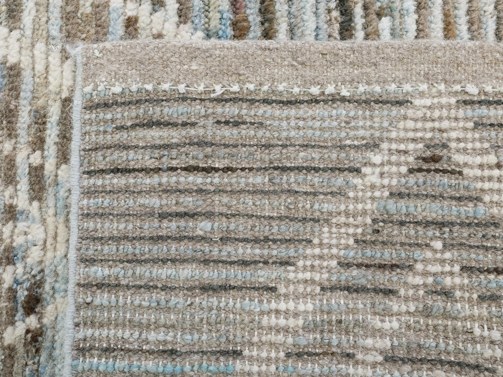 10 Ft Light Blue Moroccan Runner Rug - Afghan Handmade Wool