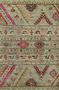 3x5 Ft Cyan Gabbeh Rug - Afghan Handmade Area Rug