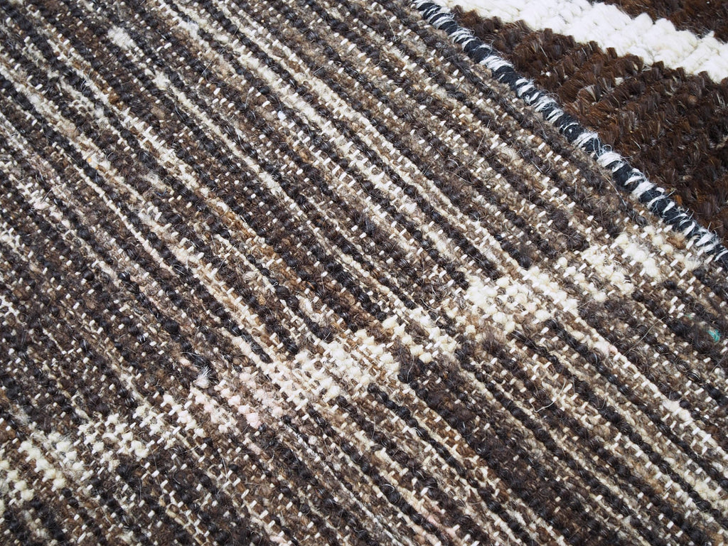 10x12 Ft Dark Brown Moroccan - Goat Hair Area Rug