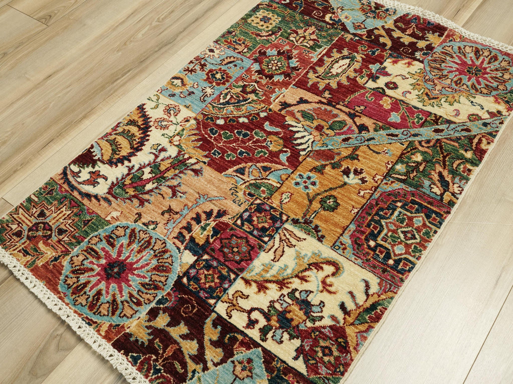 3x4 Ft Afghan Rug - Handmade Wool Area Rug