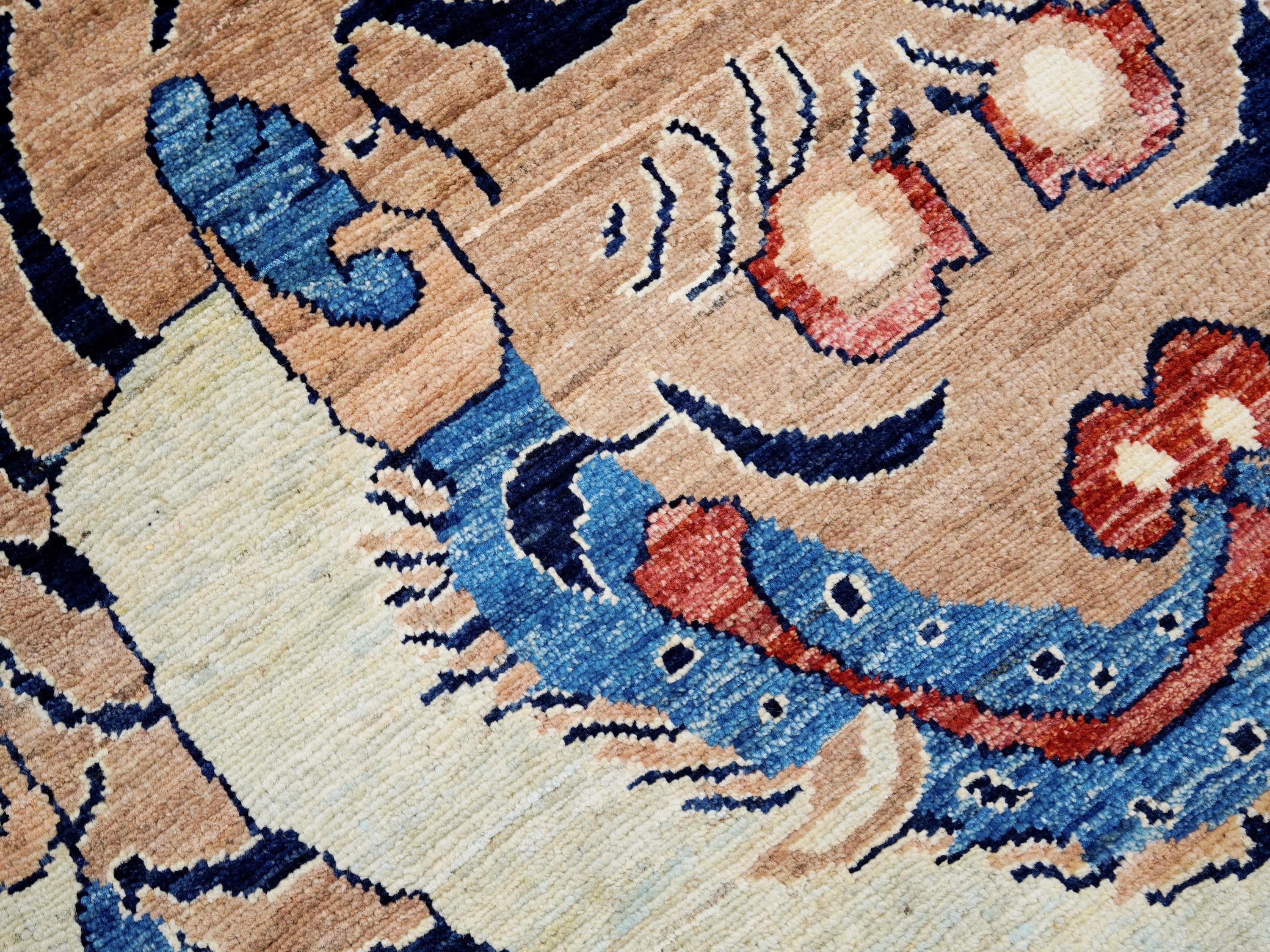 3x5 Ft Tiger Rug - Handmade Afghan Area Rug