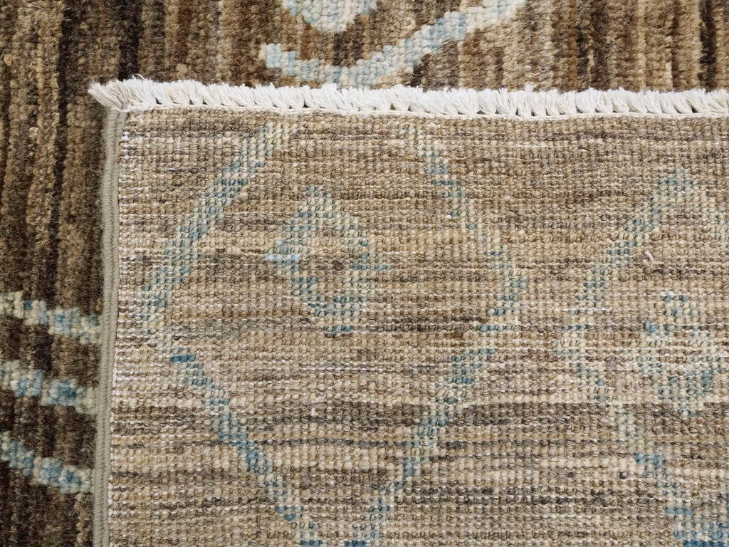 8x10 Ft Brown Gabbeh Rug - Traditional Hand Knotted Rug - Contemporary Design