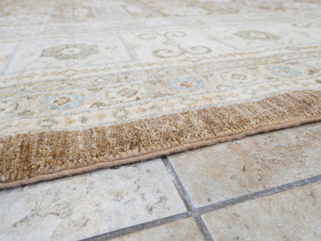 12x15 Ft Beige & Brown Serapi Rug - Handmade Wool Area Rug - Oversize