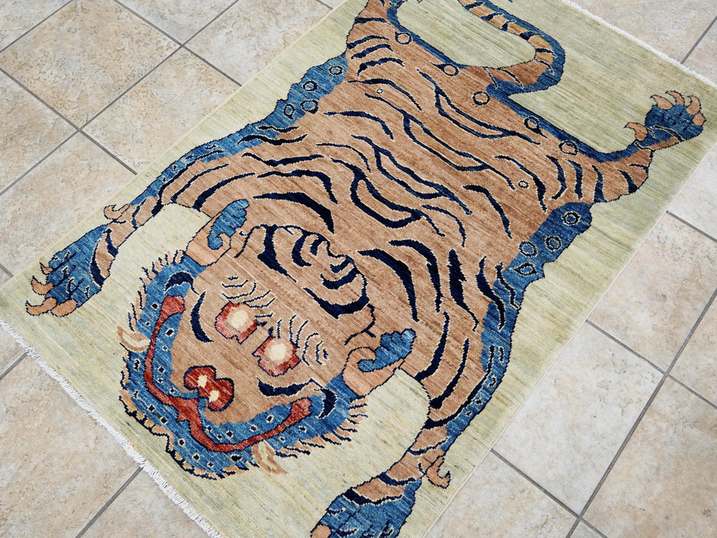 3x5 Ft Tiger Rug - Handmade Afghan Area Rug
