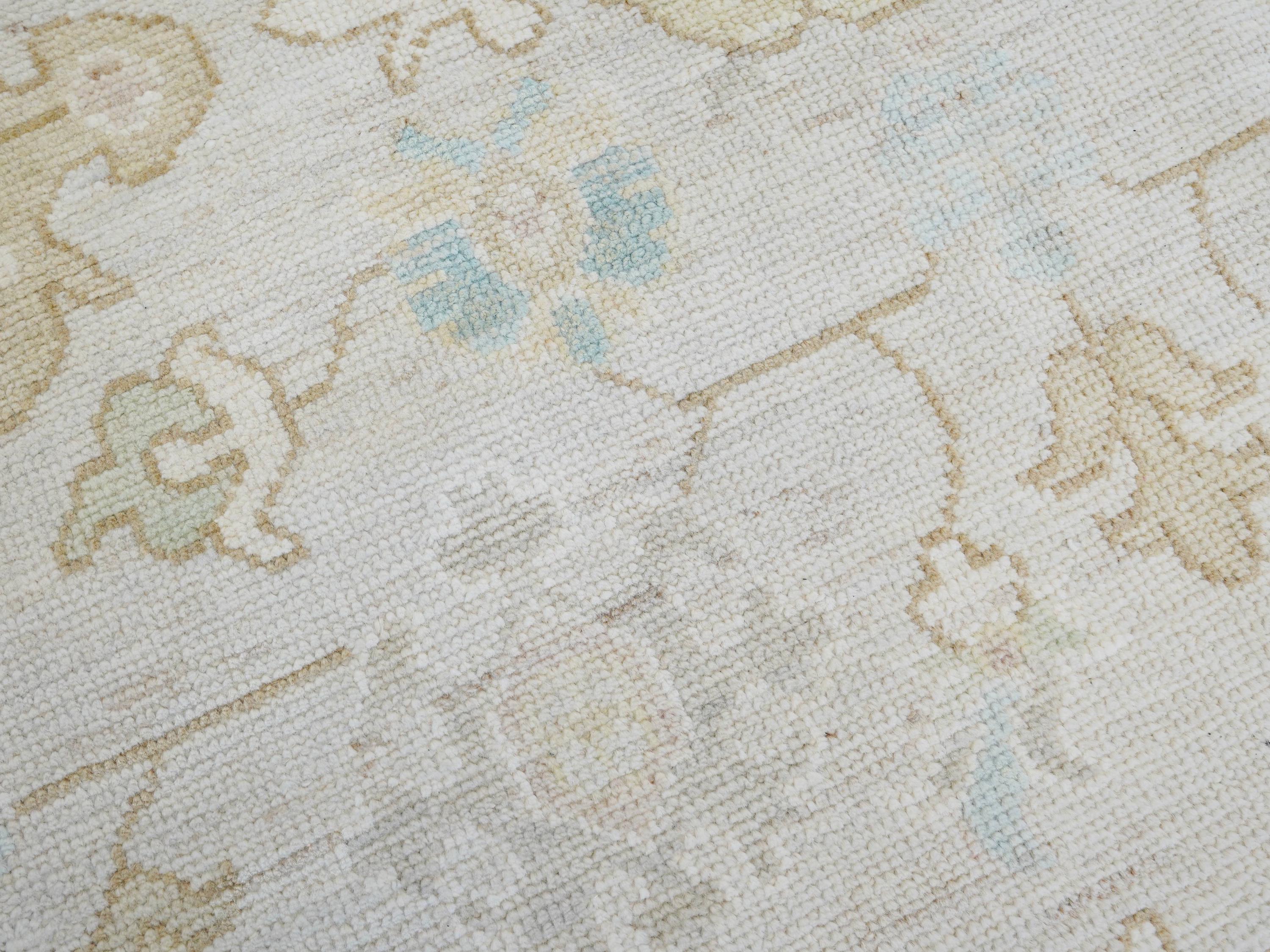 9x12 Ft Light Brown Oushak Rug - Handmade Area Rug