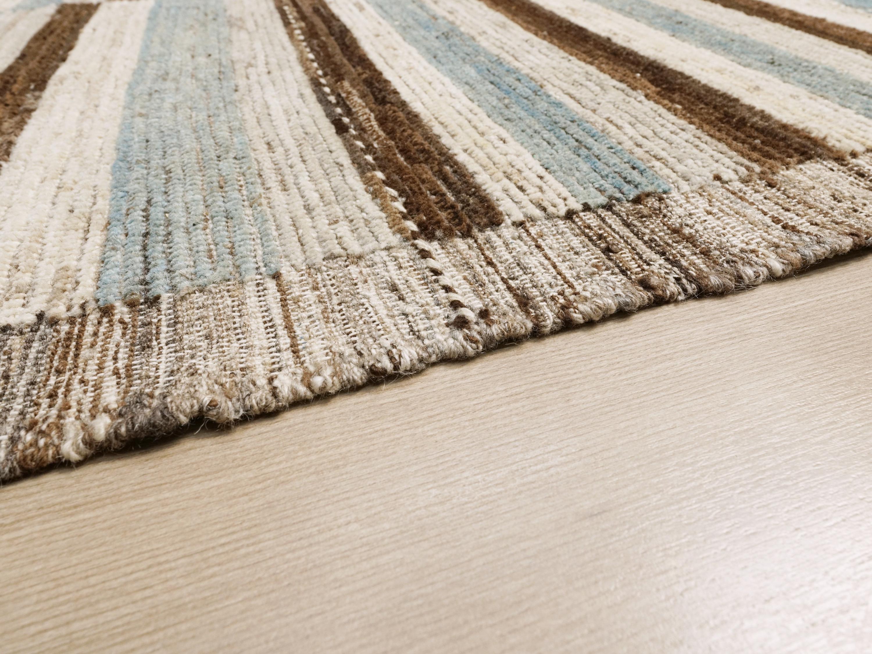 9x14 Ft Blue & Black Moroccan Rug - Afghan Wool Area Rug