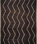 10x12 Ft Dark Brown Moroccan - Goat Hair Area Rug