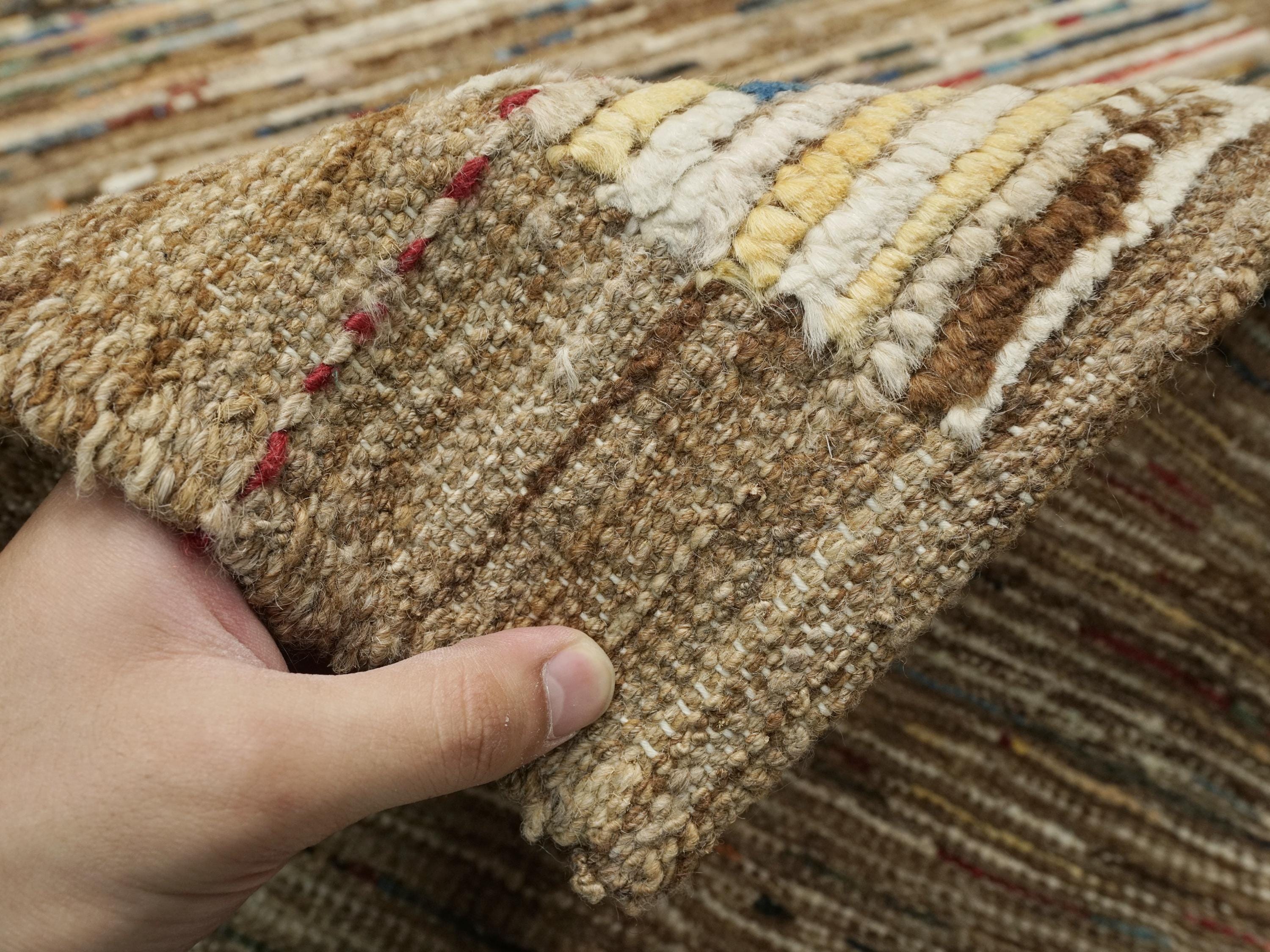 10 Ft Colorful Moroccan Runner Rug - Handmade Wool Runner