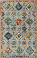 4x6 Ft Hand Knotted Gray Heriz Rug - Wool Persian Rug