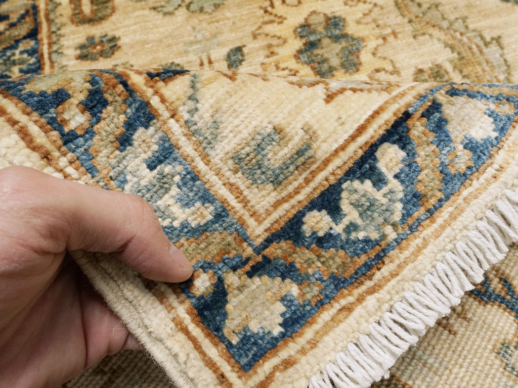 5x8 Ft Beige Serapi Rug - Afghan Handmade Wool Rug - Floral Design