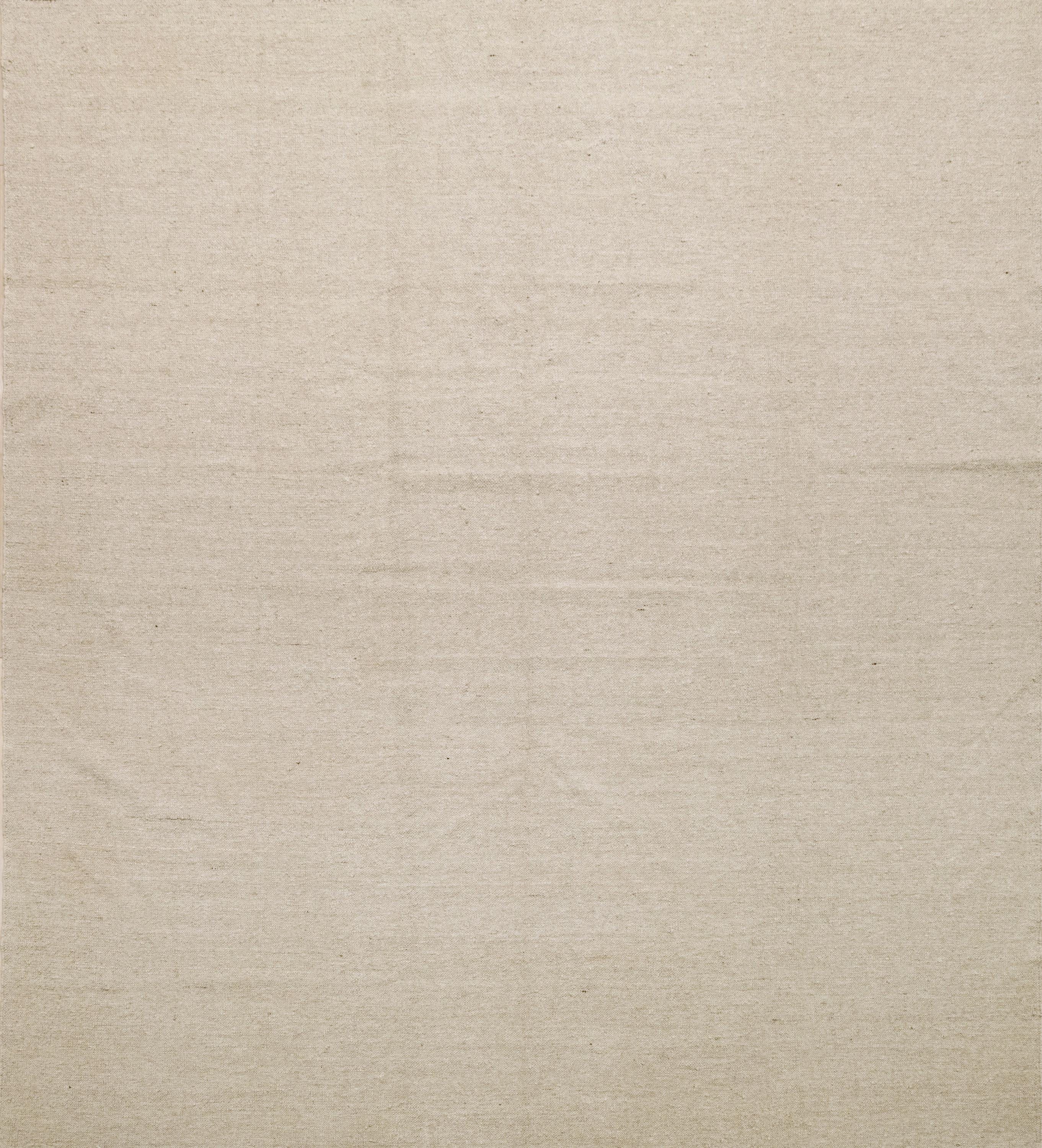 8x10 Ft Beige Kilim Rug - Handwoven Afghan Flatweave