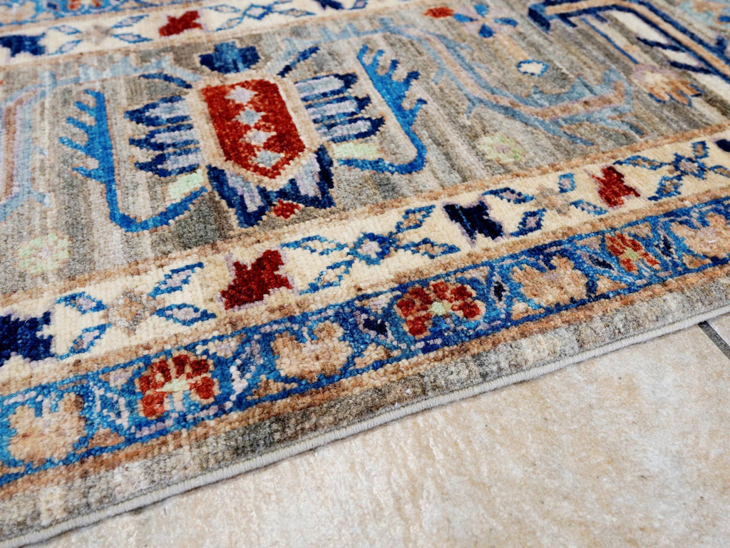 8x10 Ft Brown Heriz Rug - Hand Knotted Oriental Area Rug