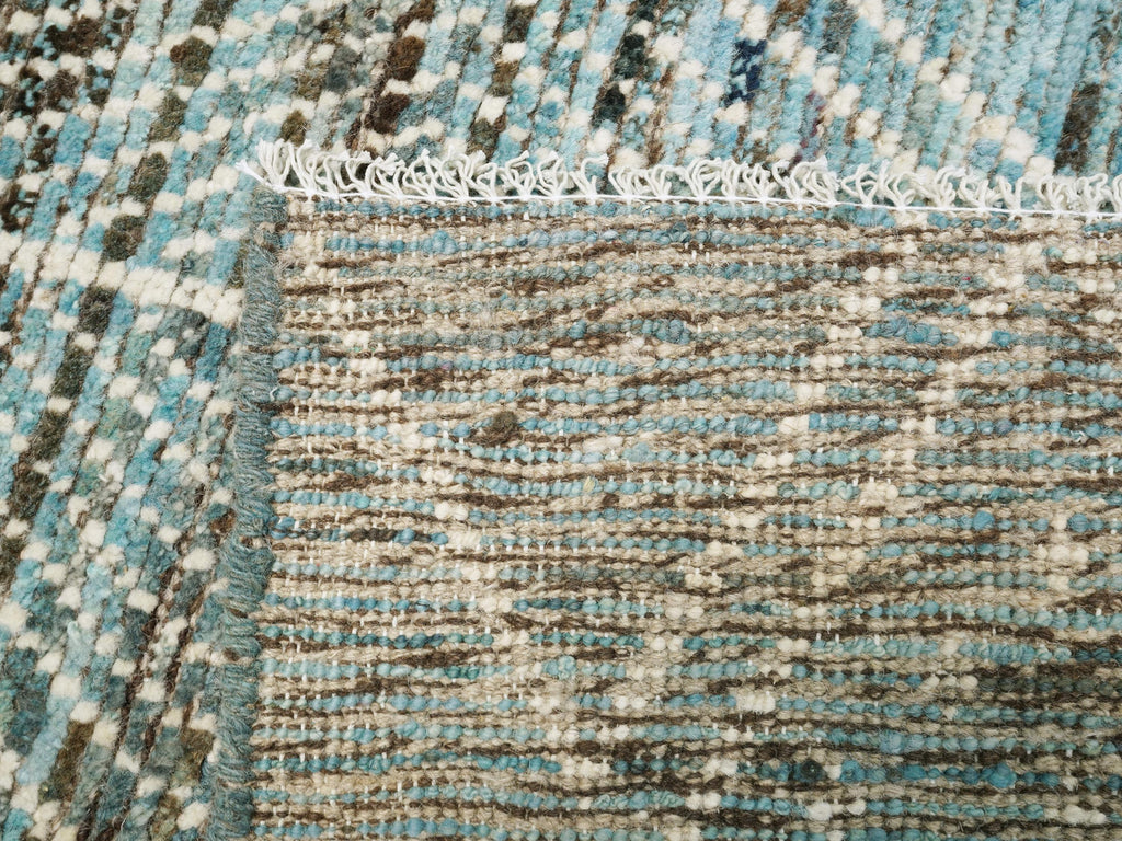 3x5 Ft Blue Moroccan Rug - Hand Knotted Area Rug