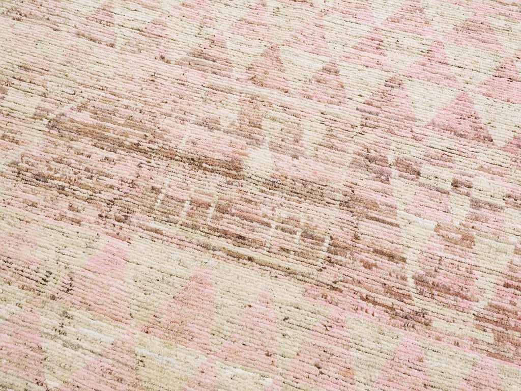 6x9 Ft Pink Moroccan Rug - Afghan Handmade Area Rug