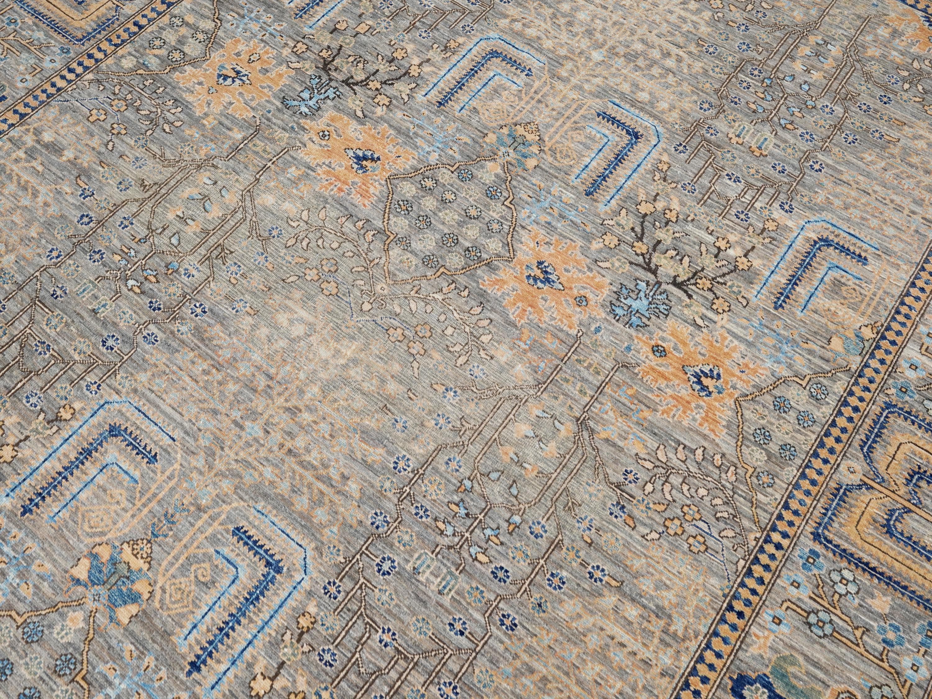 8x10 Ft Brown Serapi Rug - Hand Knotted Oriental Area Rug