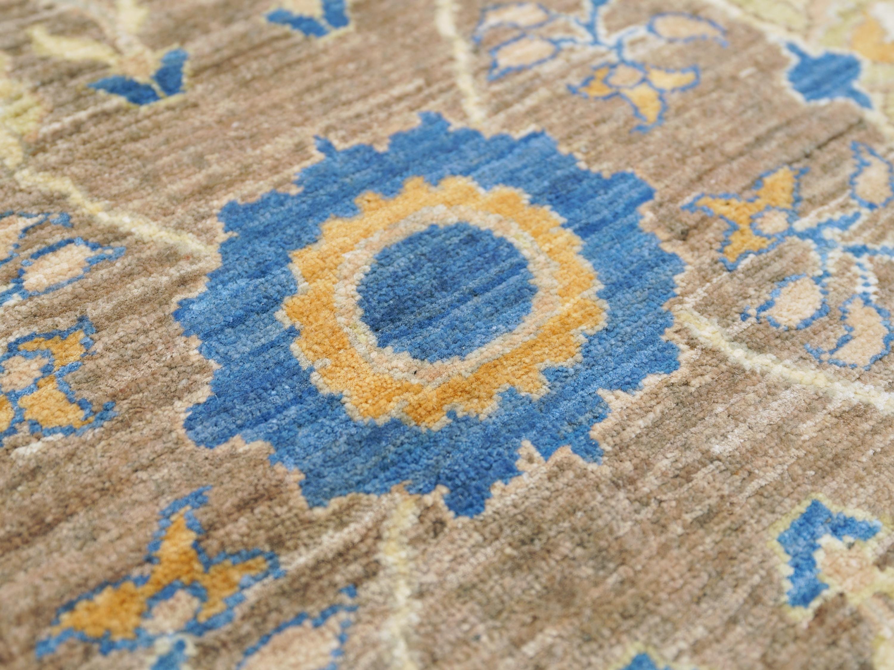 9x13 Ft Brown Bidjar Rug - Hand Knotted Oriental Area Rug - Persian Design