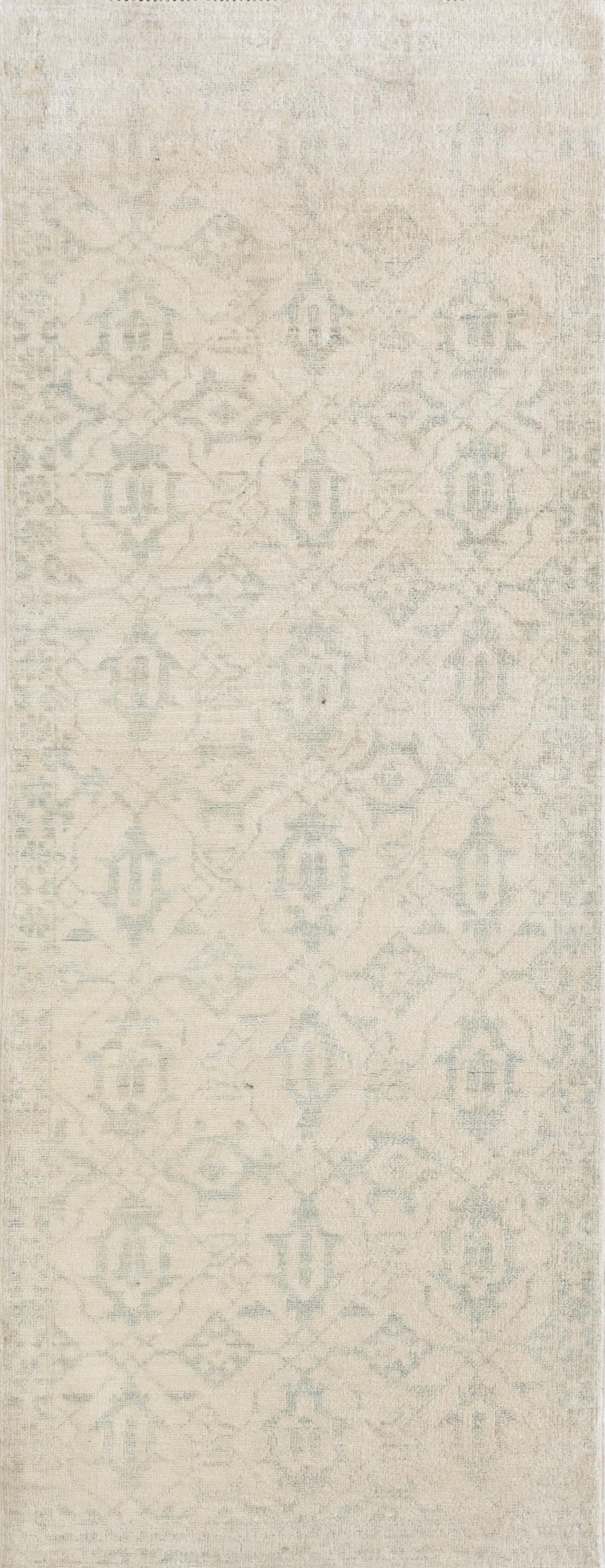 2x6 Ft Hand Knotted Heriz Rug - Beige Oriental Accent Rug