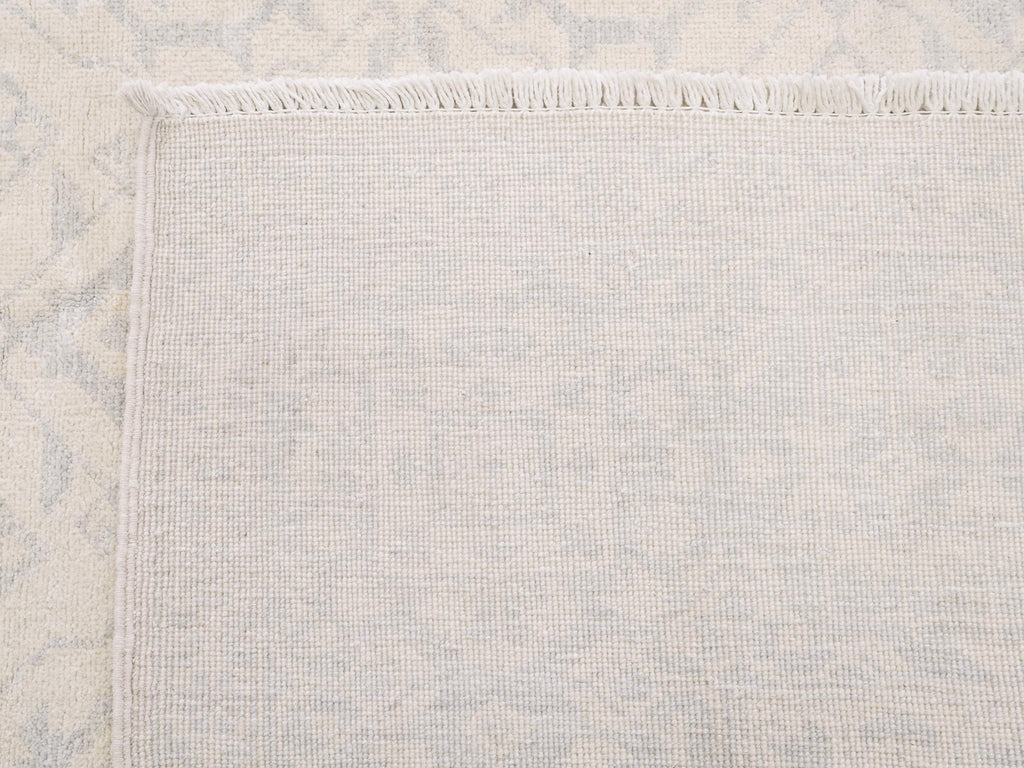 6x9 Ft White Vintage Heriz Rug - Afghan Handmade Area Rug