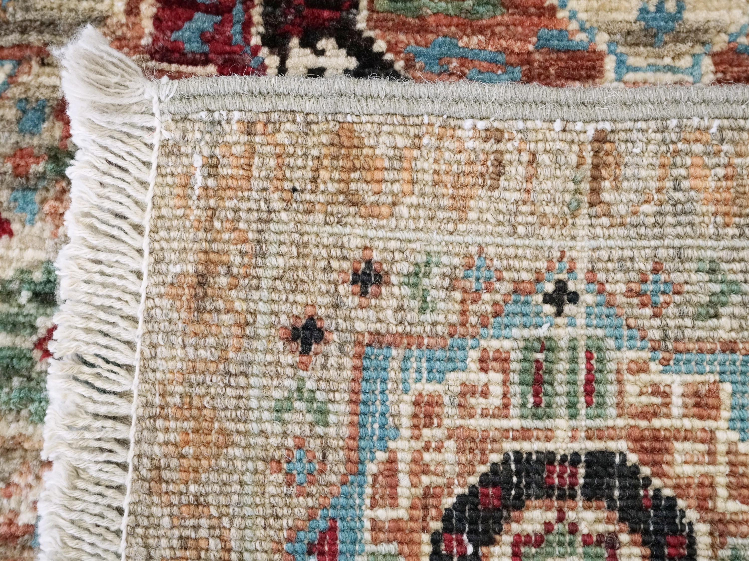2x3 Ft Beige Mamluk Rug - Oriental Accent Rug