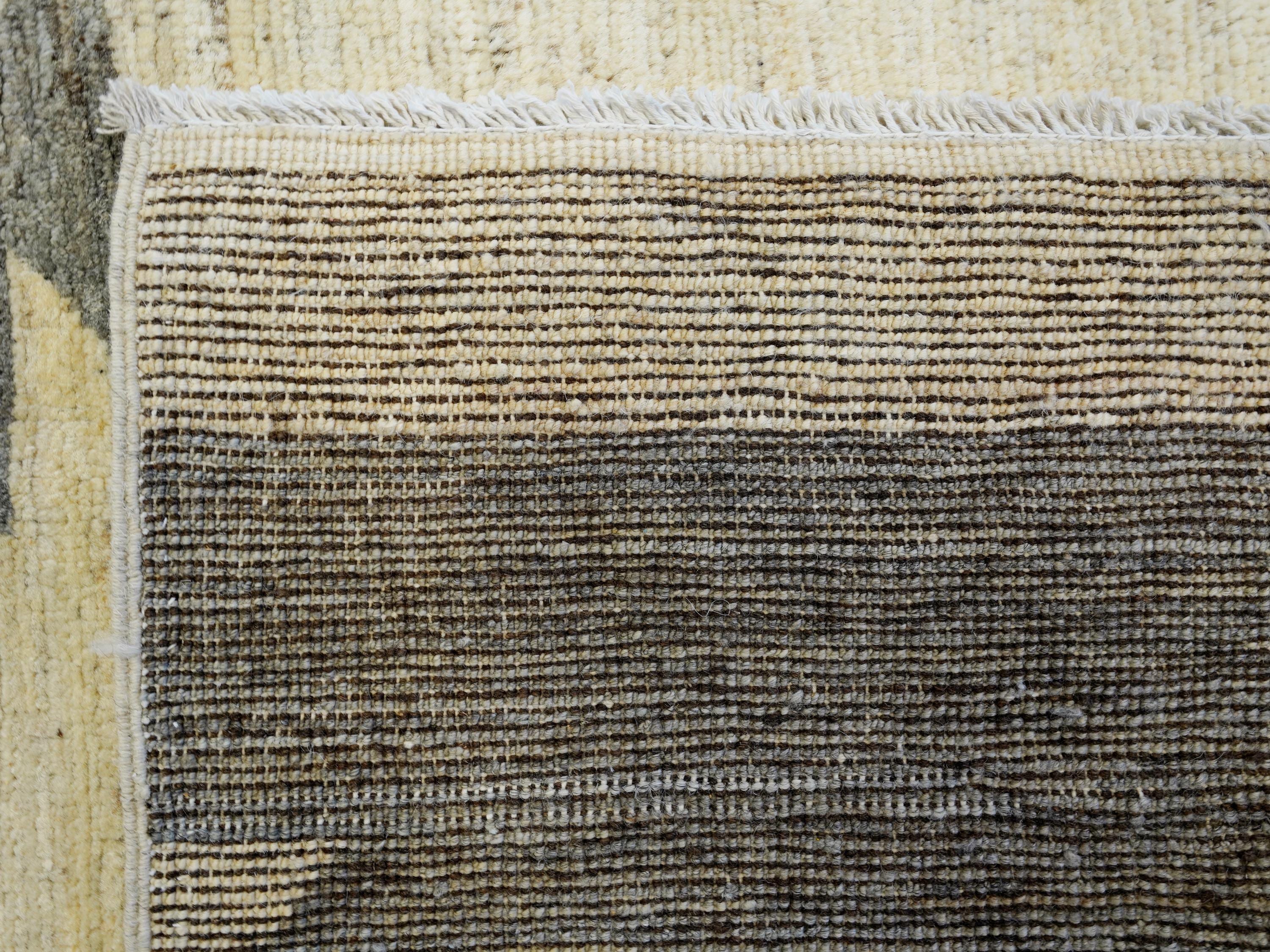 10x14 Ft Light Blue Gabbeh Rug - Hand Knotted Oriental Wool Rug