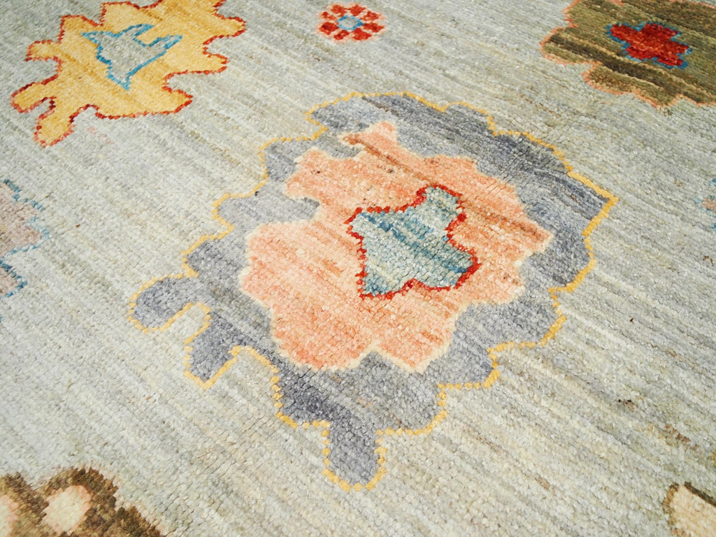 8x10 Ft Colorful Oushak Rug - Afghan Oriental Rug