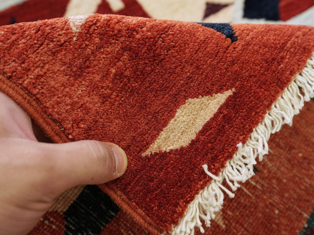 3x4 Ft Hand Knotted Gabbeh Rug - Traditional Oriental Rug