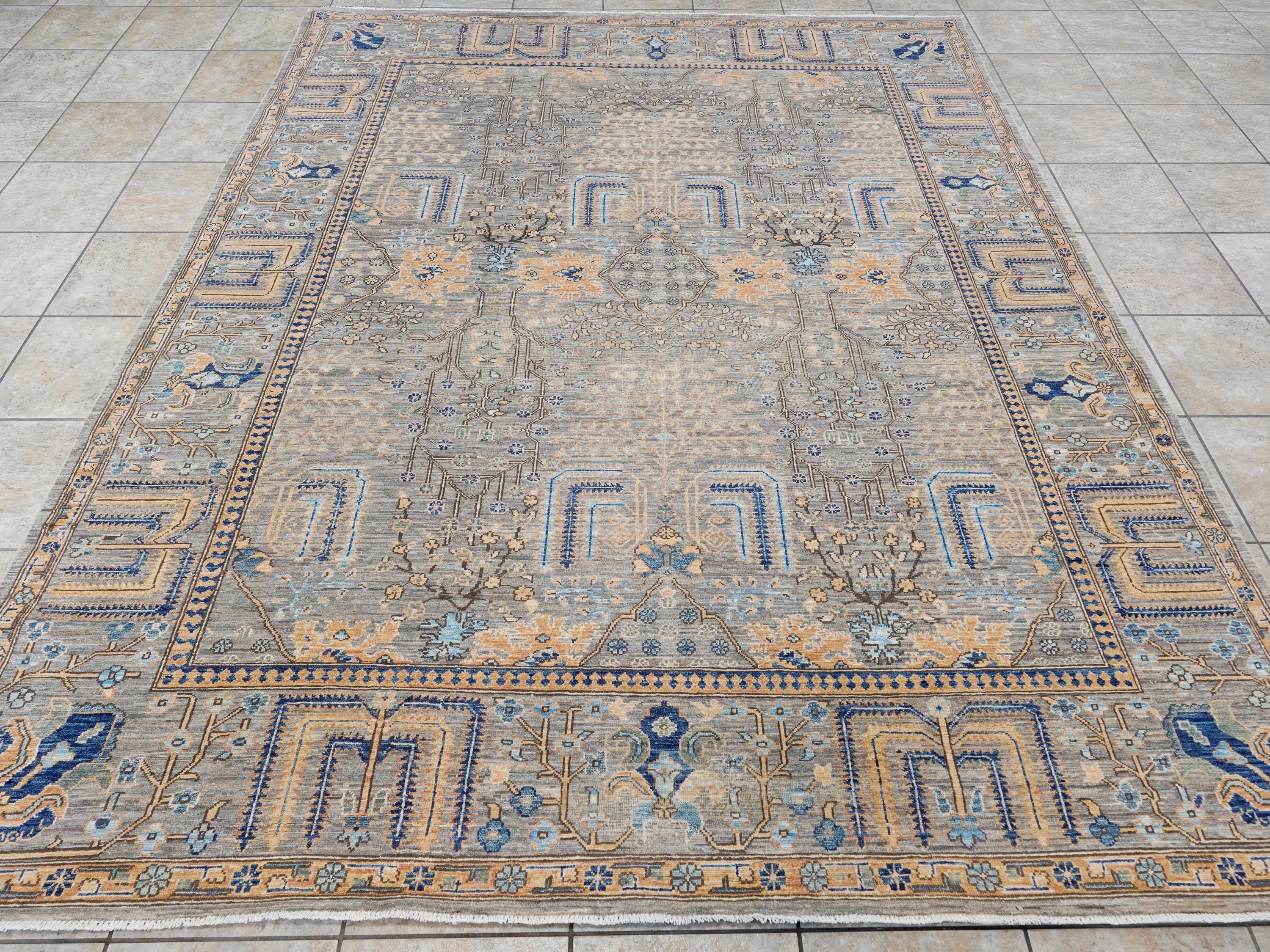 8x10 Ft Brown Serapi Rug - Hand Knotted Oriental Area Rug