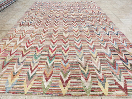 10x13 Ft Large Colorful Moroccan Rug - Afghan Wool Rug