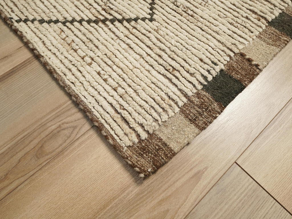 10 Ft Handmade Moroccan Runner Rug - Afghan Wool Rug