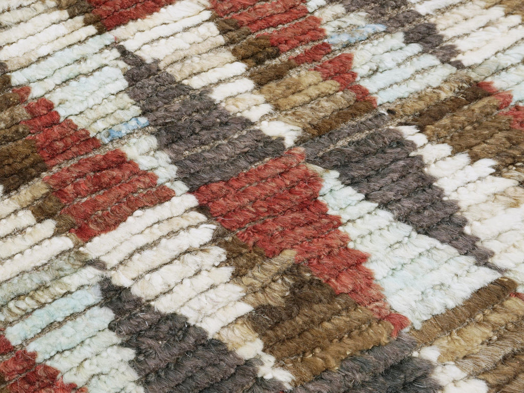 6x9 Ft Moroccan Rug - Tribal Geometric Design