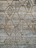6x9 Ft Blue Moroccan Rug - Afghan Handmade Area Rug