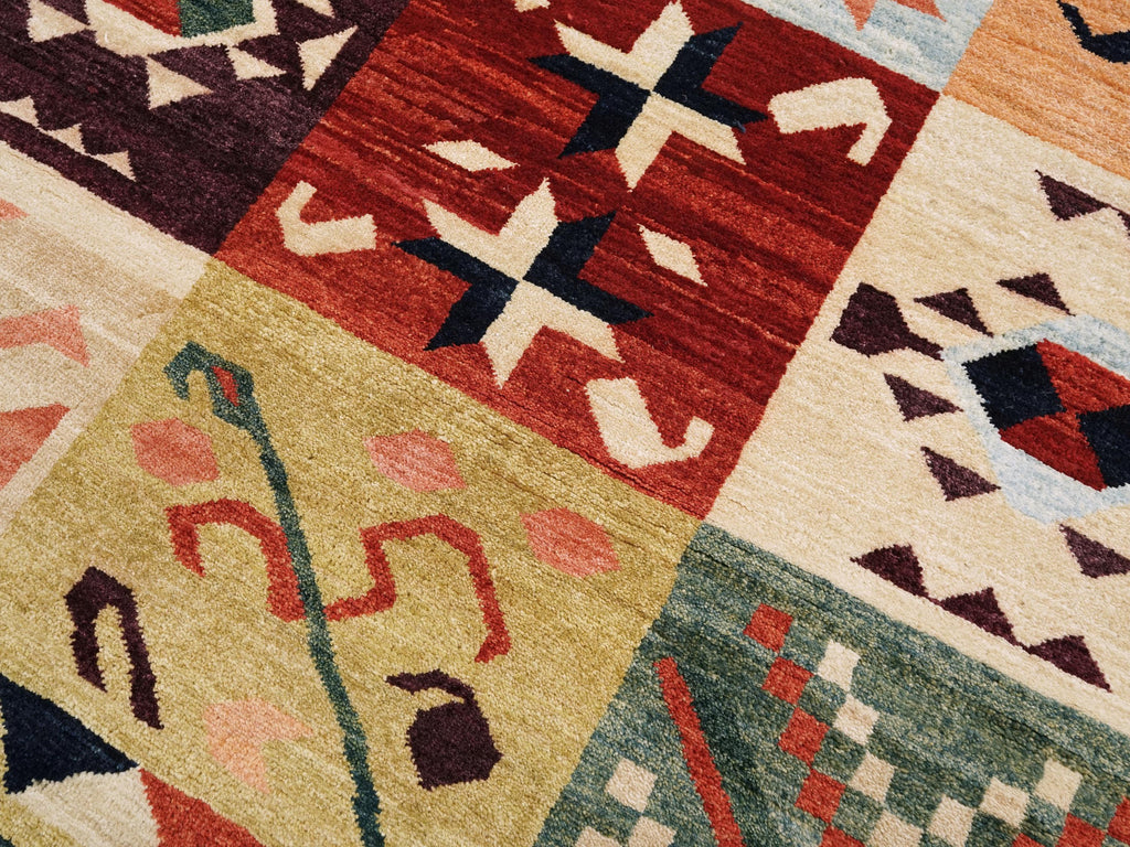 3x4 Ft Hand Knotted Gabbeh Rug - Traditional Oriental Rug