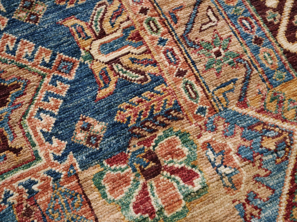 3x5 Ft Hand Knotted Red Gabbeh Rug - Oriental Rug