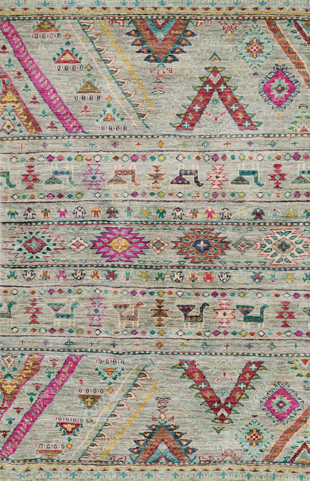 3x5 Ft Cyran Khorjin Rug - Traditional Tribal Design
