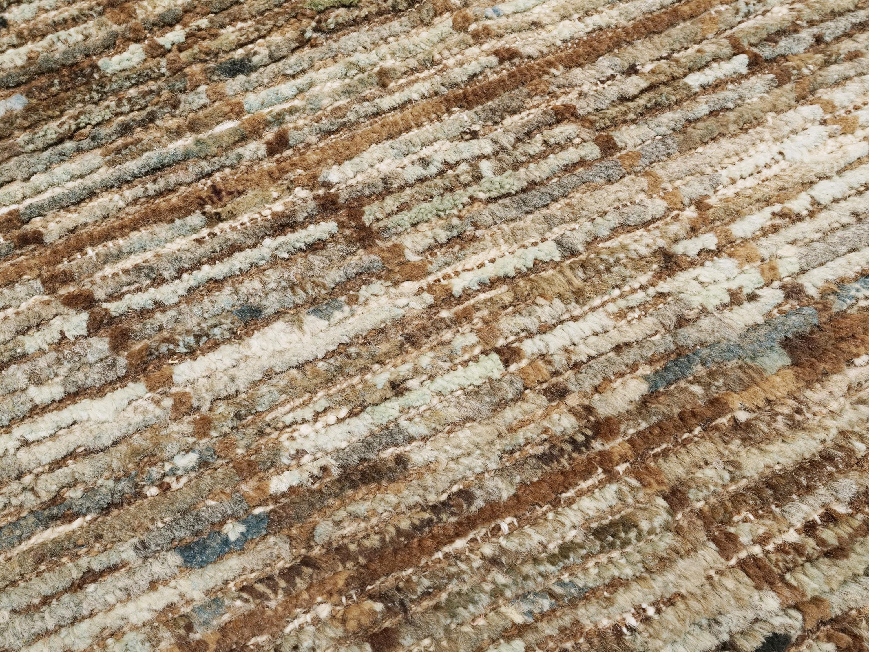 6x8 Ft Hand Knotted Moroccan Rug - Handmade Afghan Wool Rug