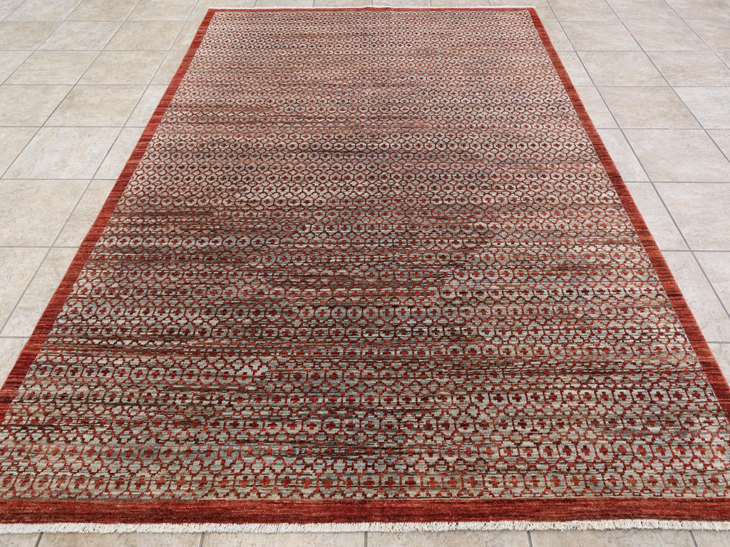 6x9 Ft Red Gabbeh Rug - Contemporary Area Rug