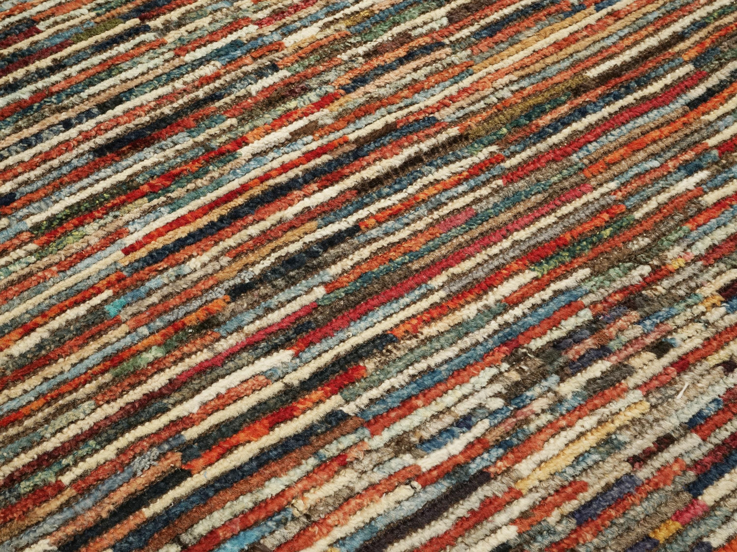 19 Ft Colorful Moroccan Runner Rug - Afghan Handmade Rug