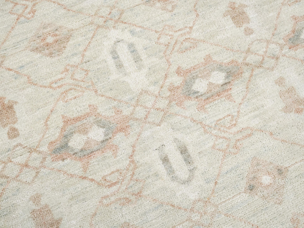 4x6 Ft Beige Heriz Rug - Handmade Vintage Oriental Rug