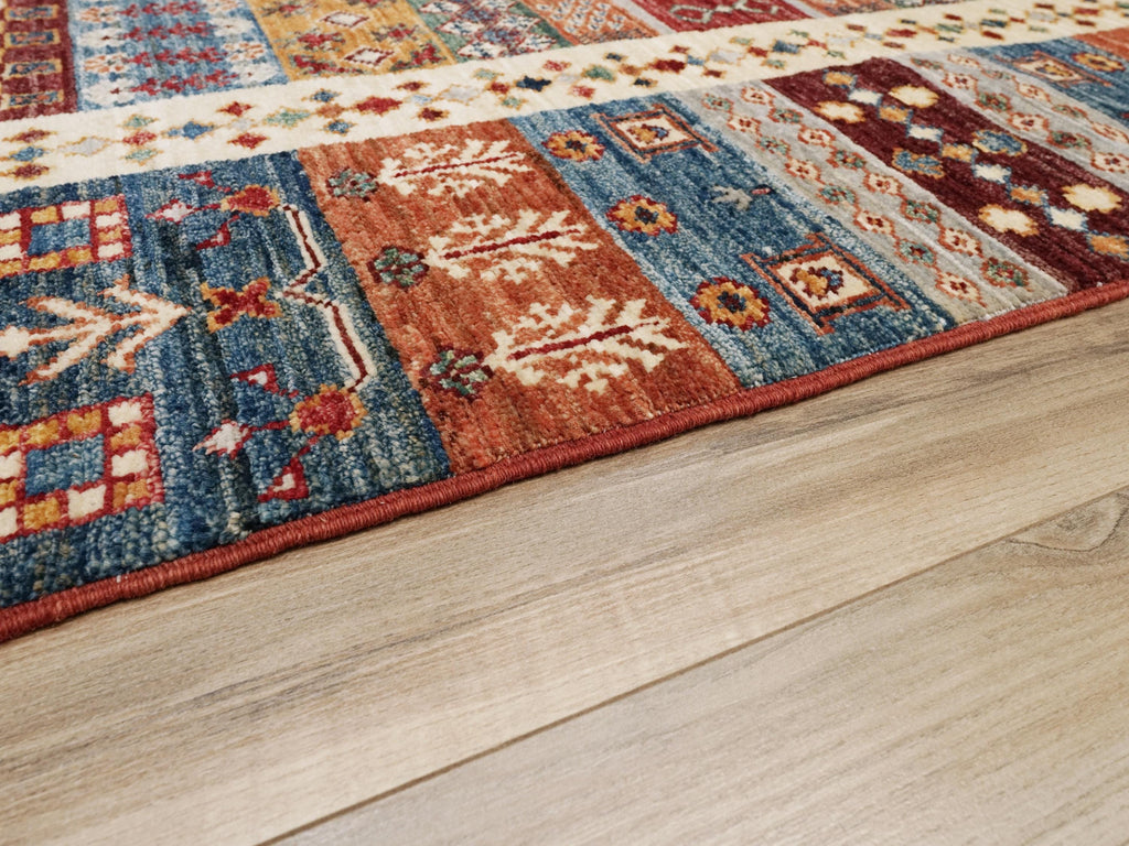 4x7 Ft Red Gabbeh Rug - Afghan Tribal Rug