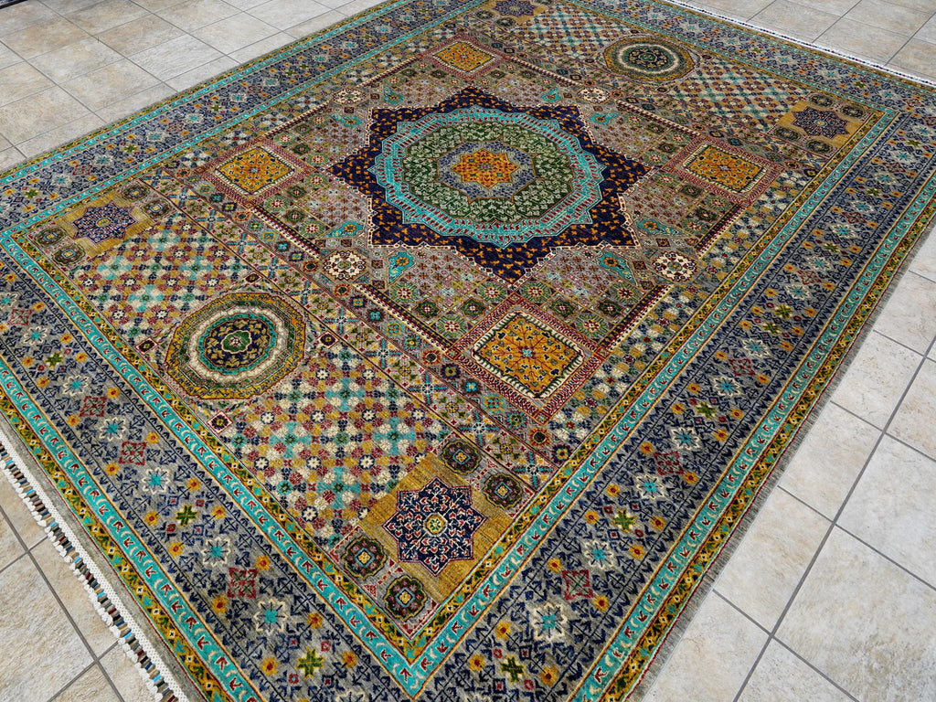 9x12 Ft Mamluk Rug - Afghan Oriental Area Rug