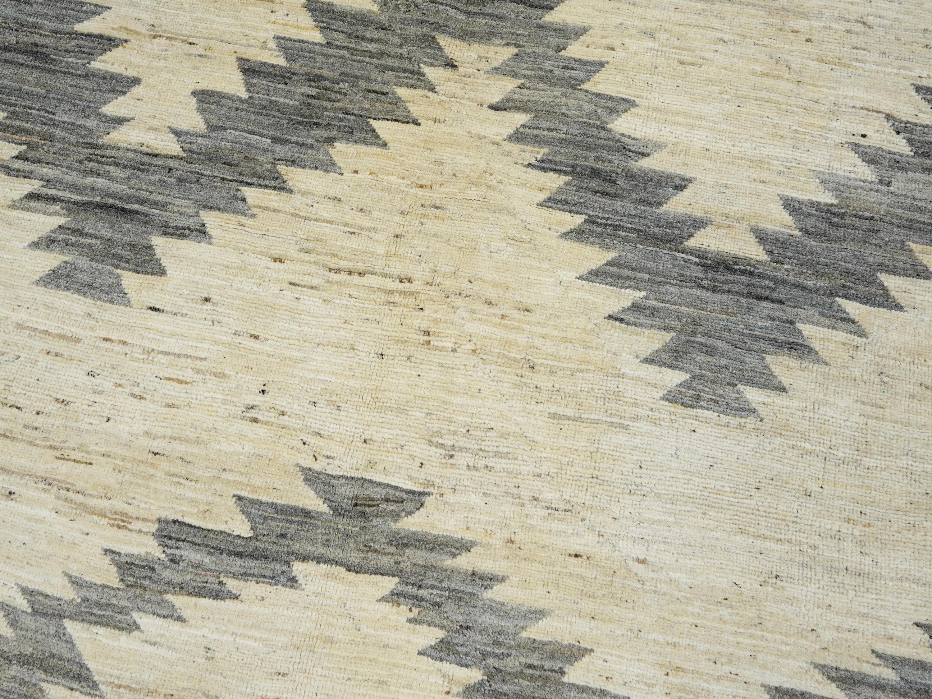 10x14 Ft Light Blue Gabbeh Rug - Hand Knotted Oriental Wool Rug