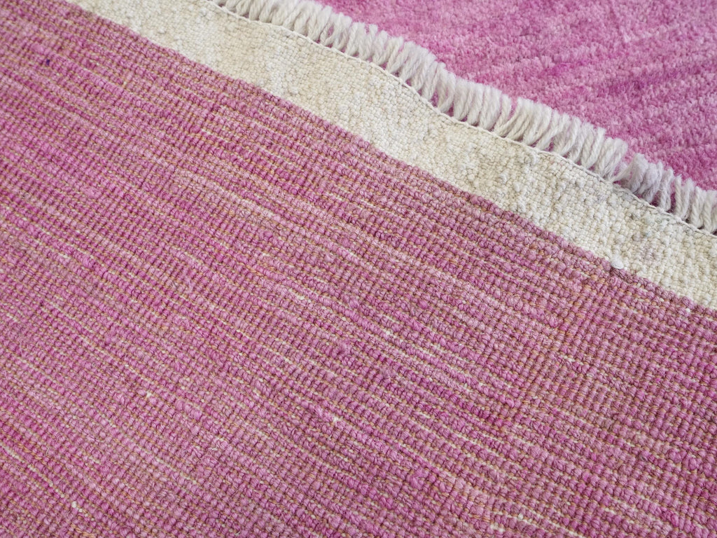 2x3 Ft Hand Knotted Purple Gabbeh Rug - Afghan Wool Doormat