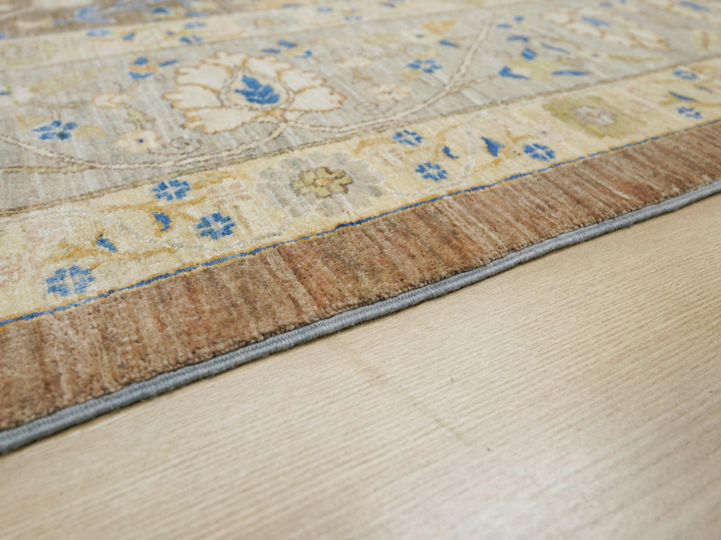 9x13 Ft Brown Bidjar Rug - Hand Knotted Oriental Area Rug - Persian Design