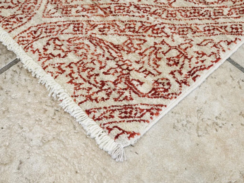 4x6 Ft Hand Knotted Red Gabbeh Rug - Oriental Area Rug