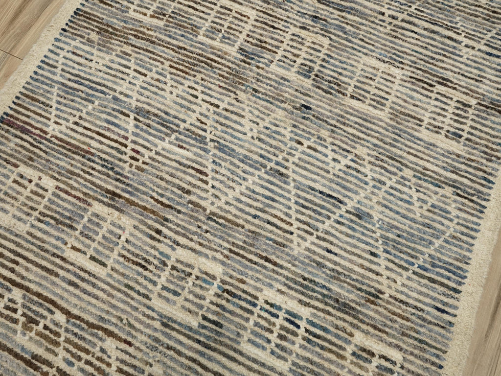 10 Ft Blue Moroccan Runner Rug - Afghan Wool Rug