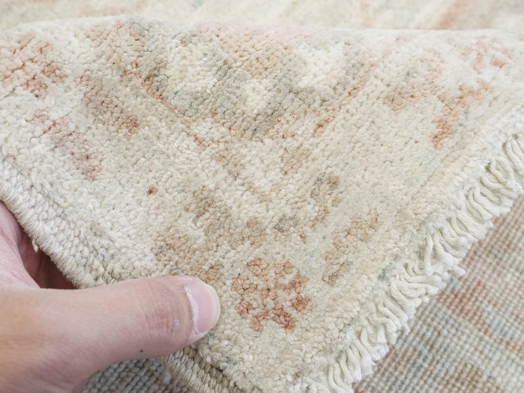 4x6 Ft Beige Heriz Rug - Handmade Vintage Oriental Rug