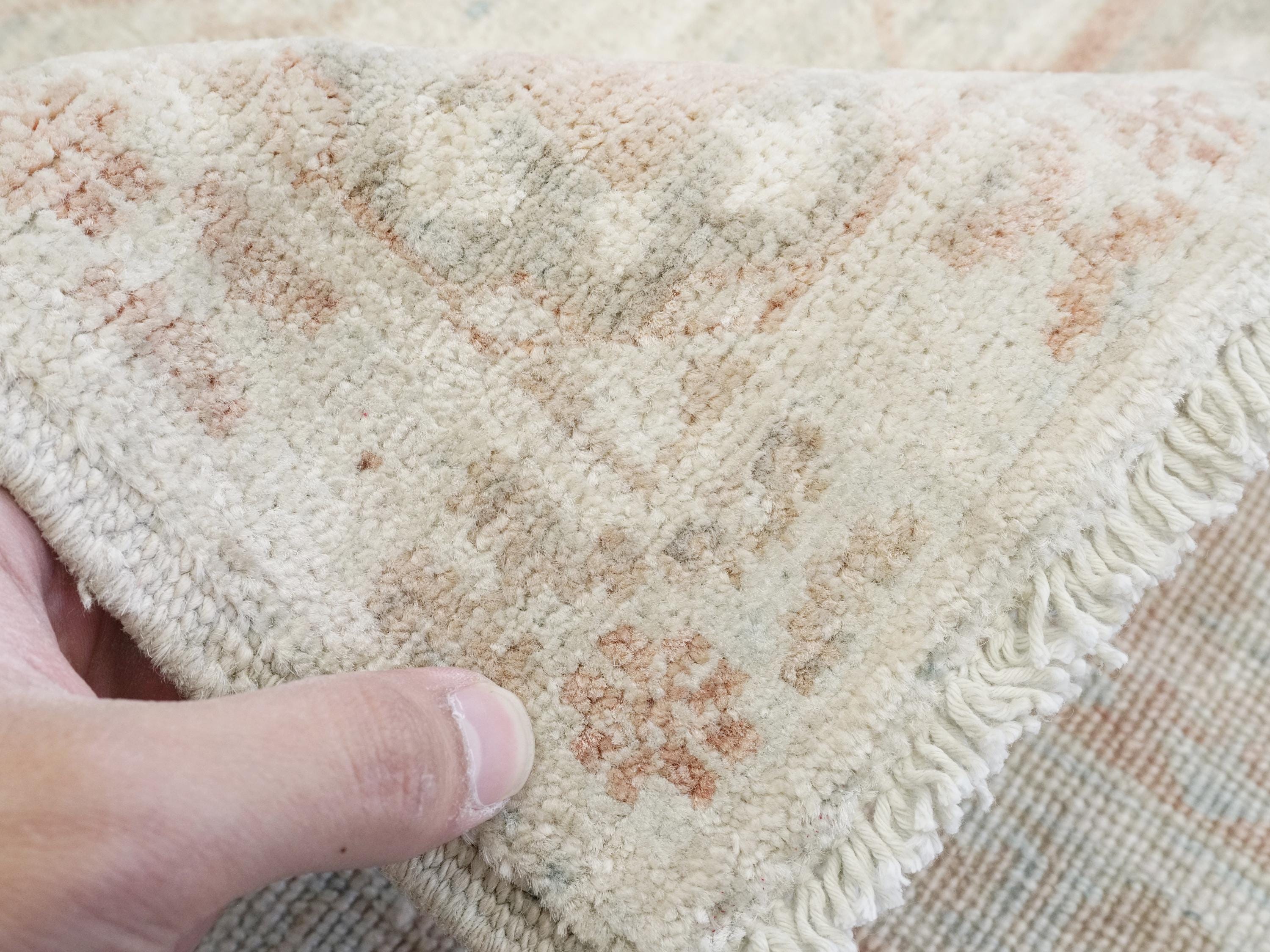 4x6 Ft Beige Heriz Rug - Handmade Vintage Oriental Rug