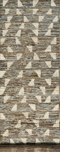 19 Ft Hand Knotted Moroccan Rug - Light Blue Hallway Runner