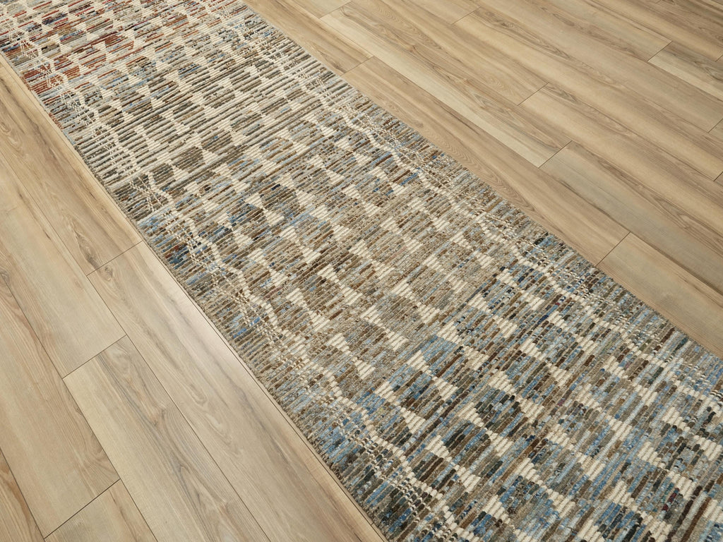 15 Ft Coral Moroccan Runner Rug - Handmade Afghan Hallway Rug