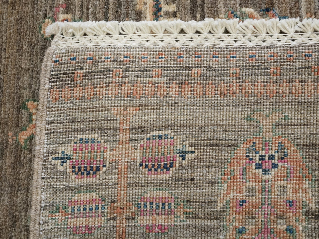 2x4 Ft Hand Knotted Wool Gabbeh Rug - Brown Oriental Rug
